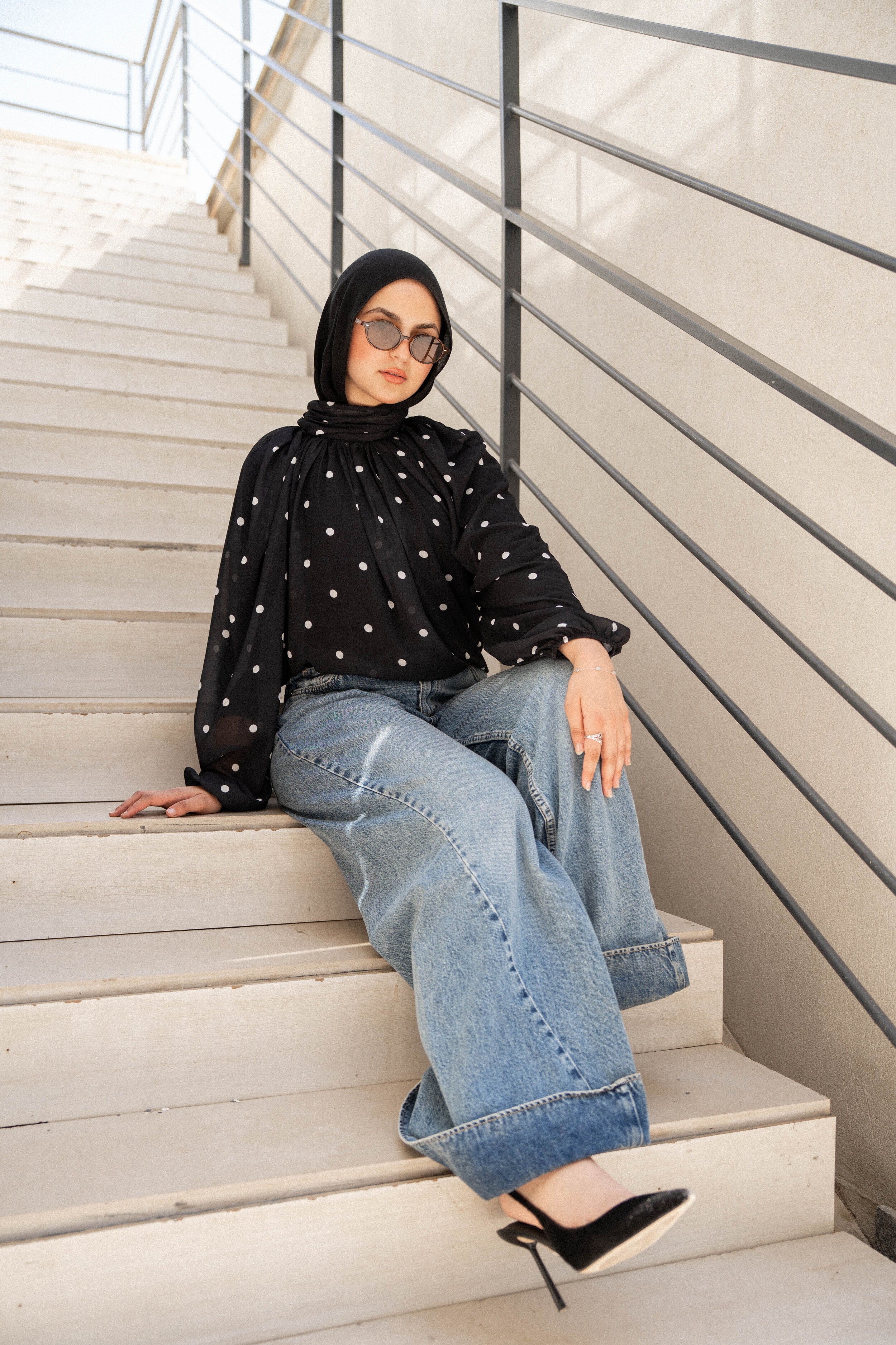 Dottie blouse-Black