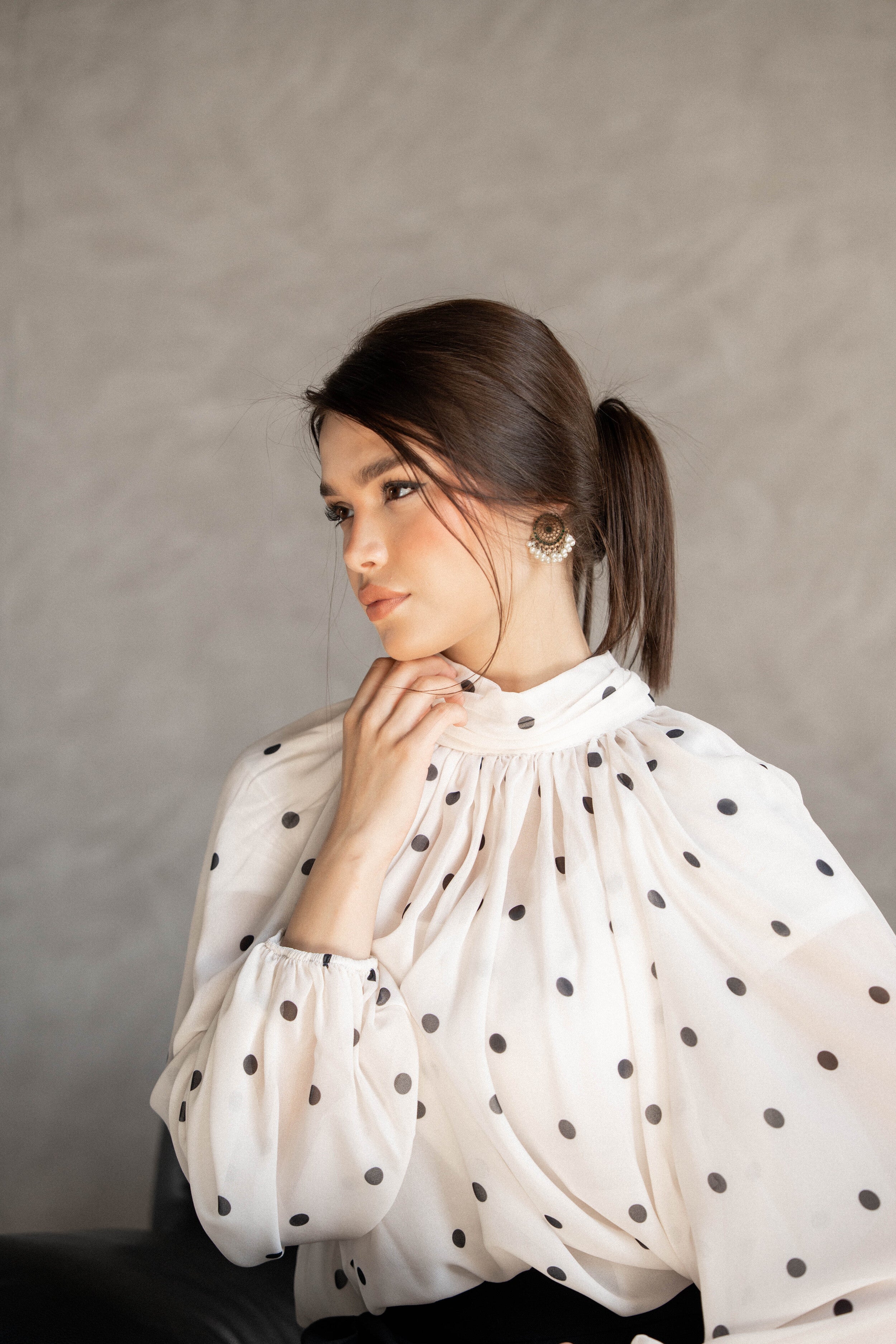 Dottie blouse-white