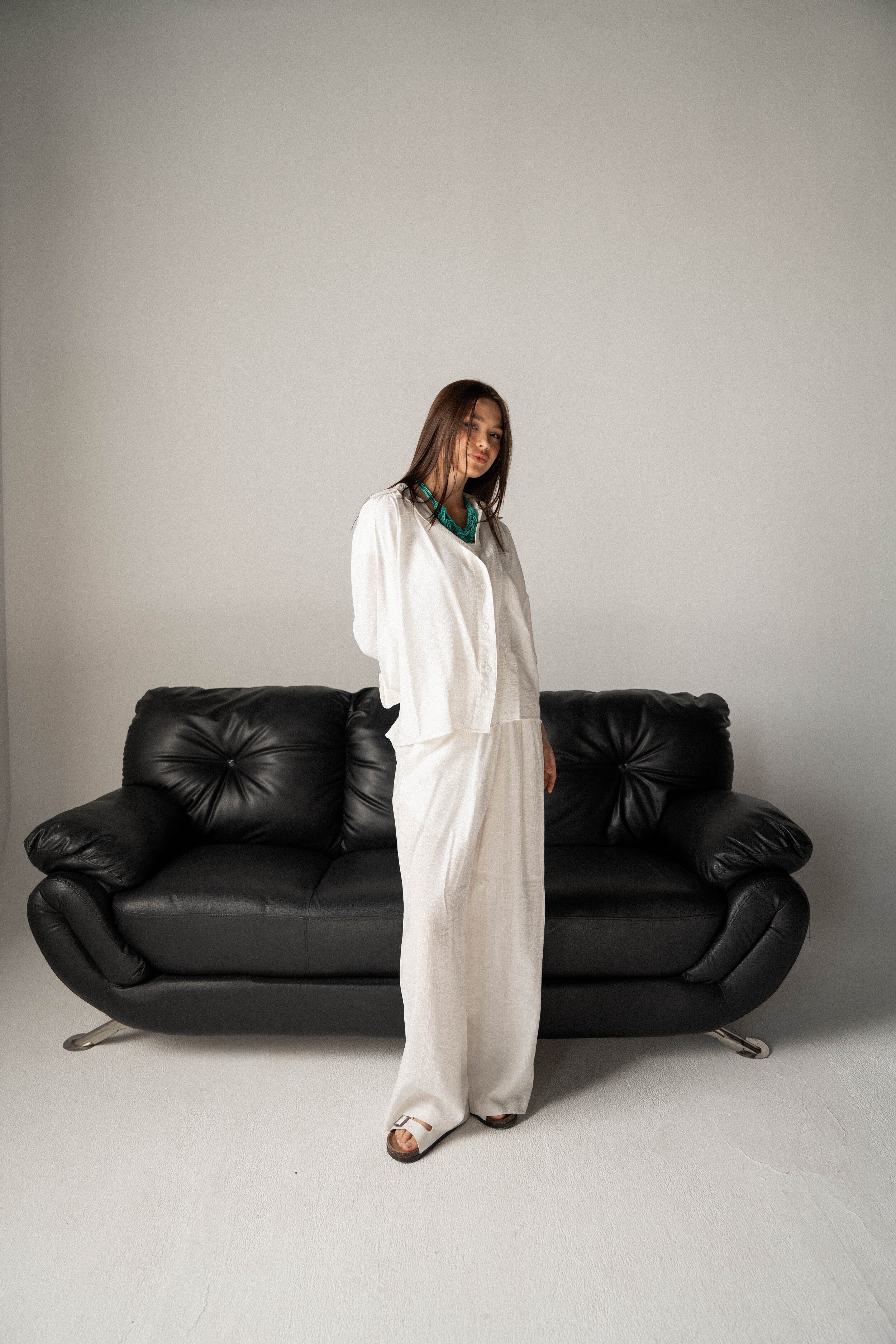 Fluffy Set-White