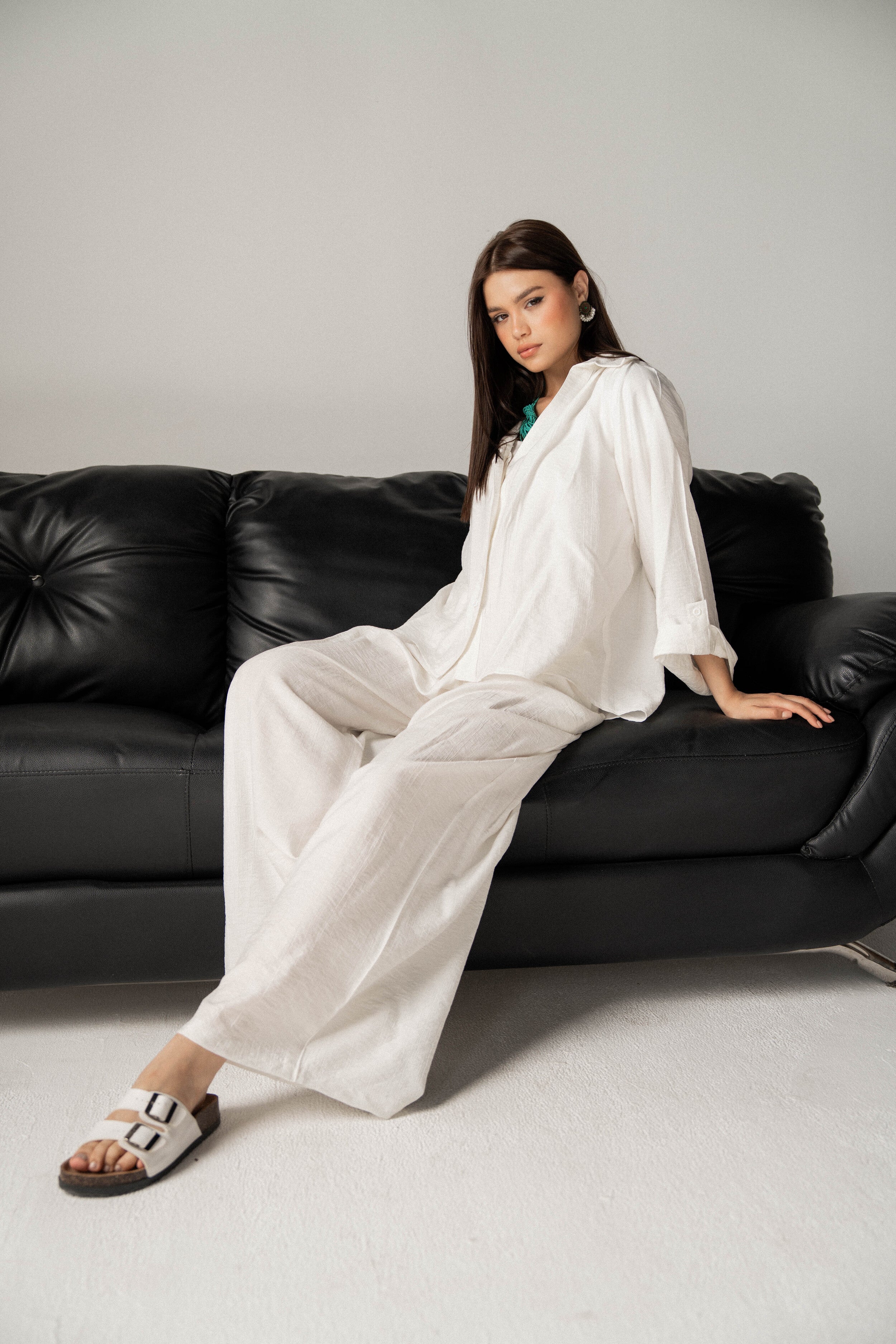 Fluffy Set-White