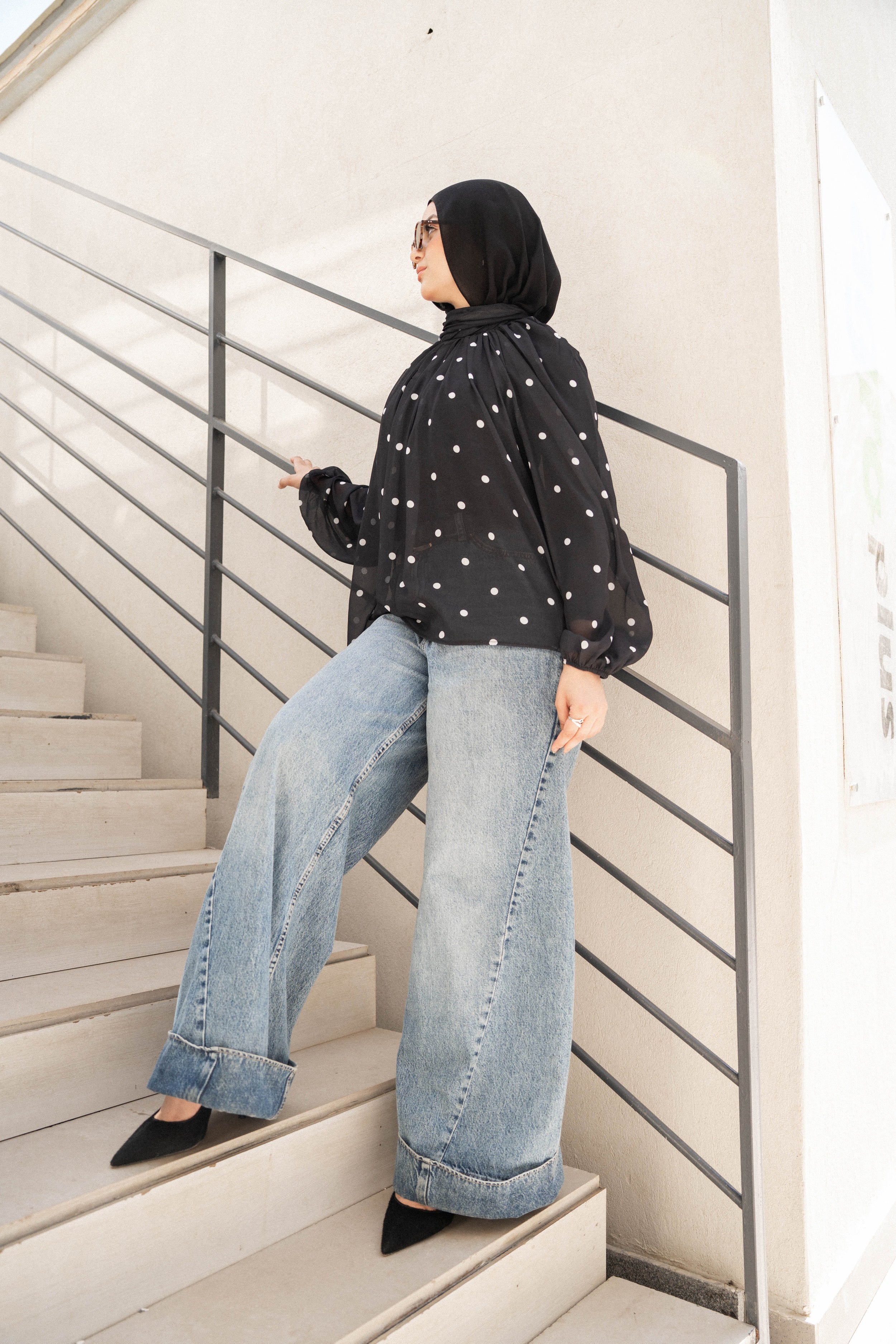 Dottie blouse-Black